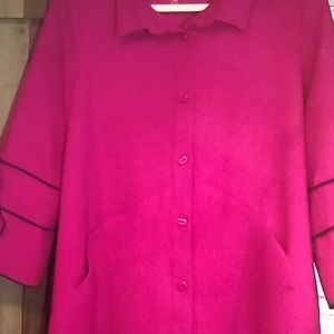 IC by Connie K Magenta Pink Dress Jacket Sz Large